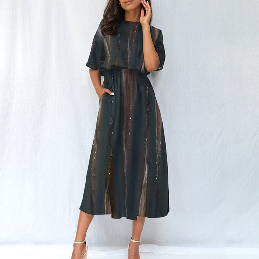 Robe Taille Élastique – Élégance et Confort au Quotidien