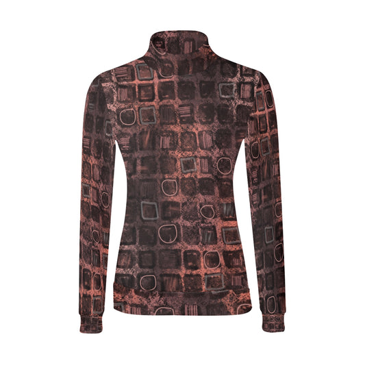 Chandail à col montant imprimé – Élégance et confort réunis 💫 RUBI