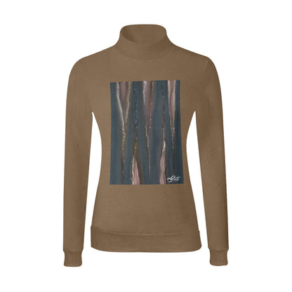 Chandail à col montant imprimé – Élégance et confort réunis 💫 CÉLESTE