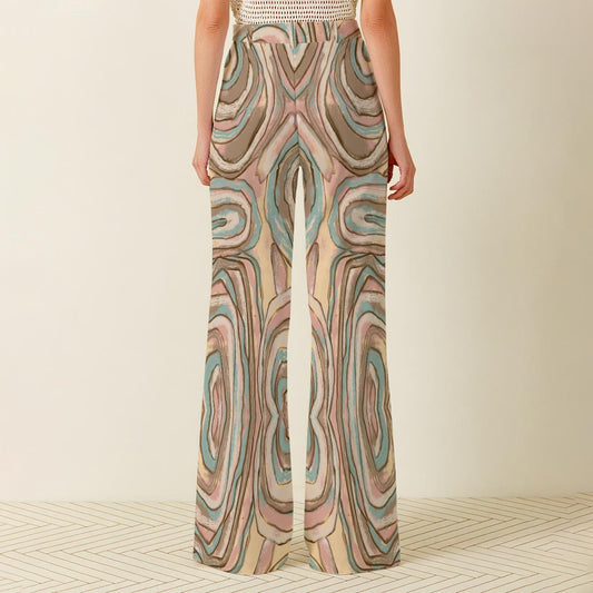 Pantalon large taille haute pour femme – Look chic et décontracté -Dune