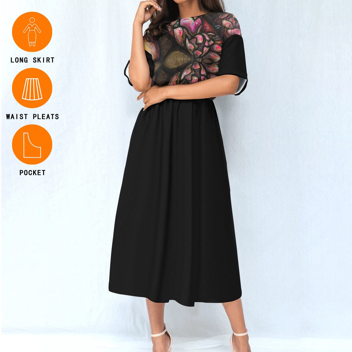 Robe Taille Élastique – Élégance et Confort au Quotidien