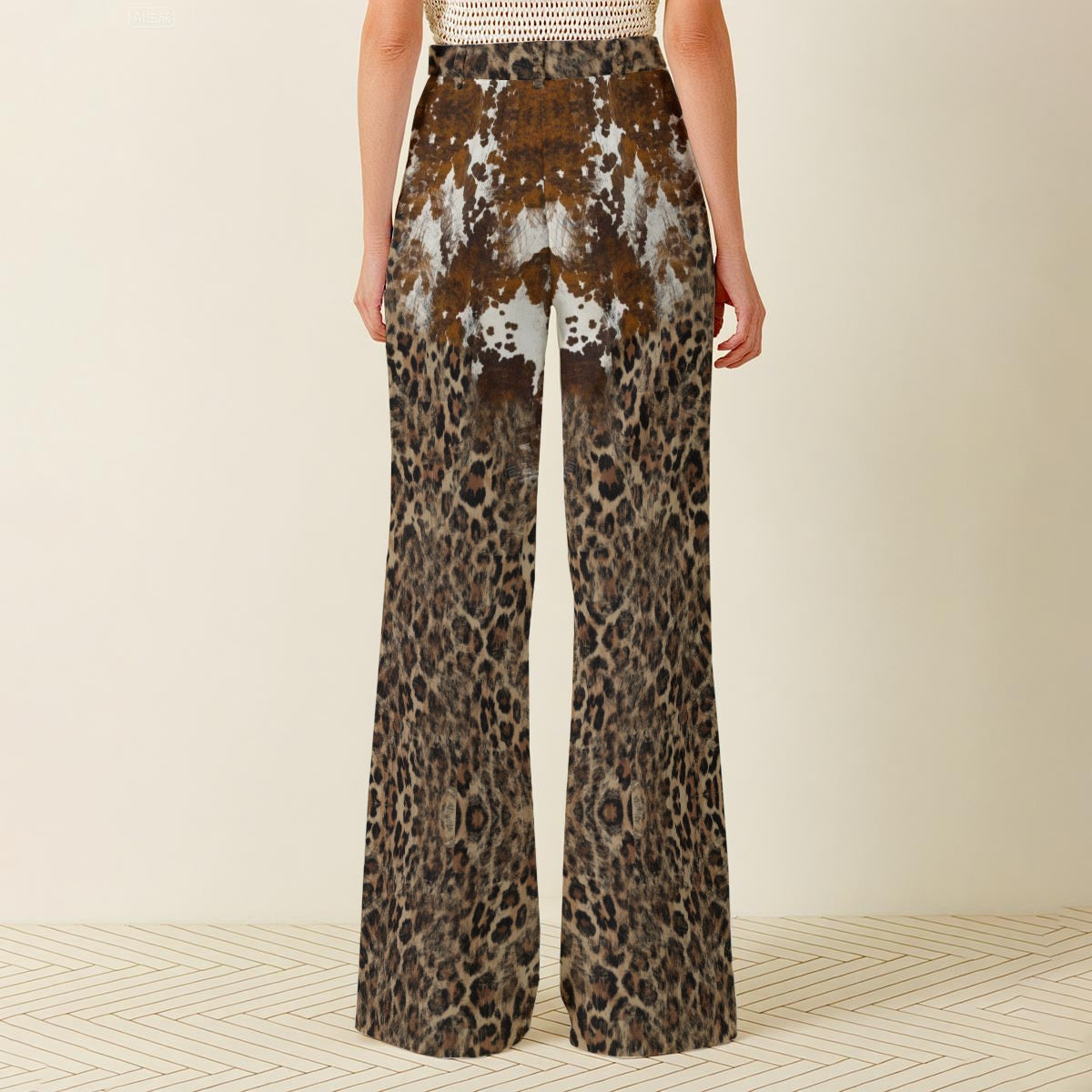 Pantalon large taille haute pour femme – Look chic et décontracté
