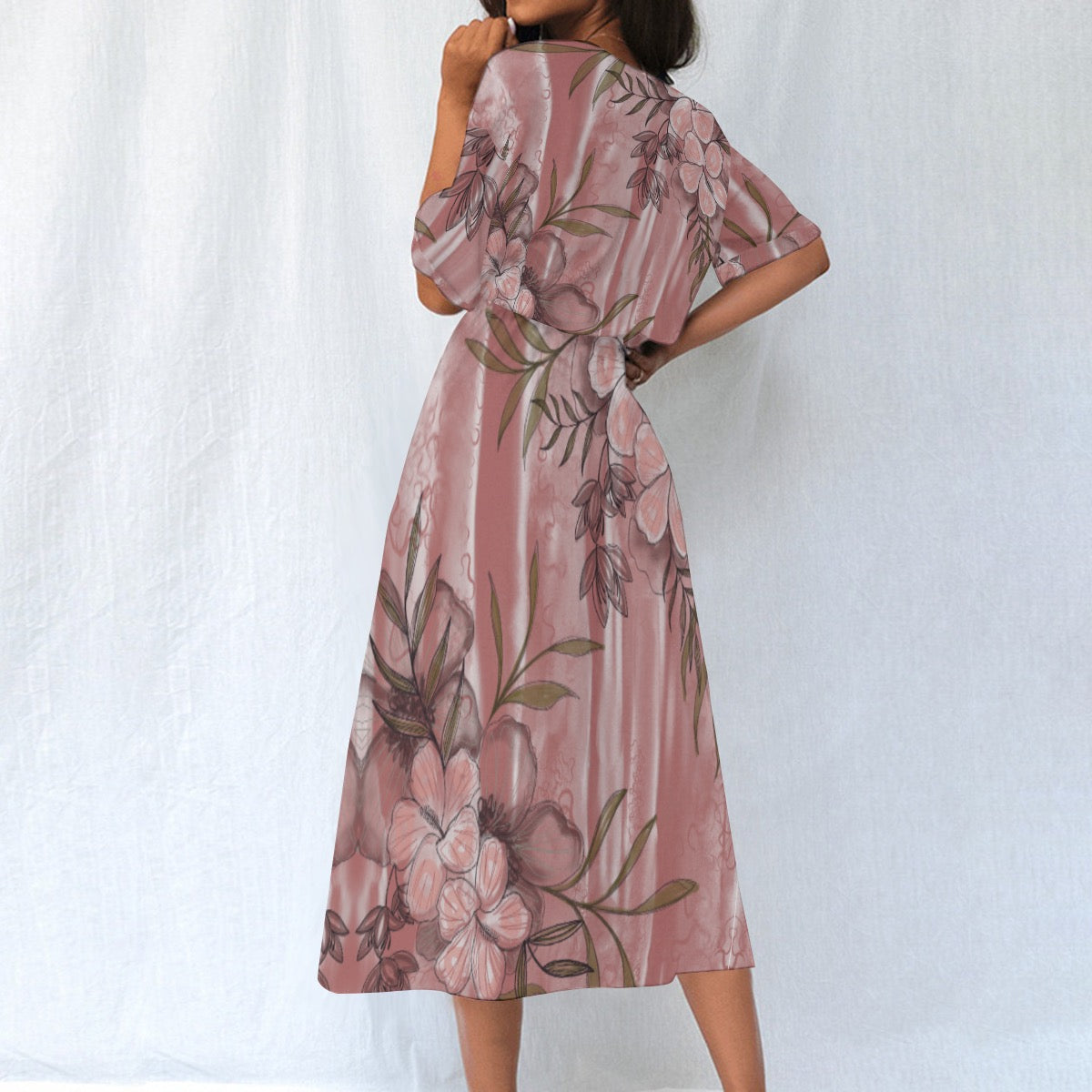 All-Over Print Women's Elastic Waist Dress