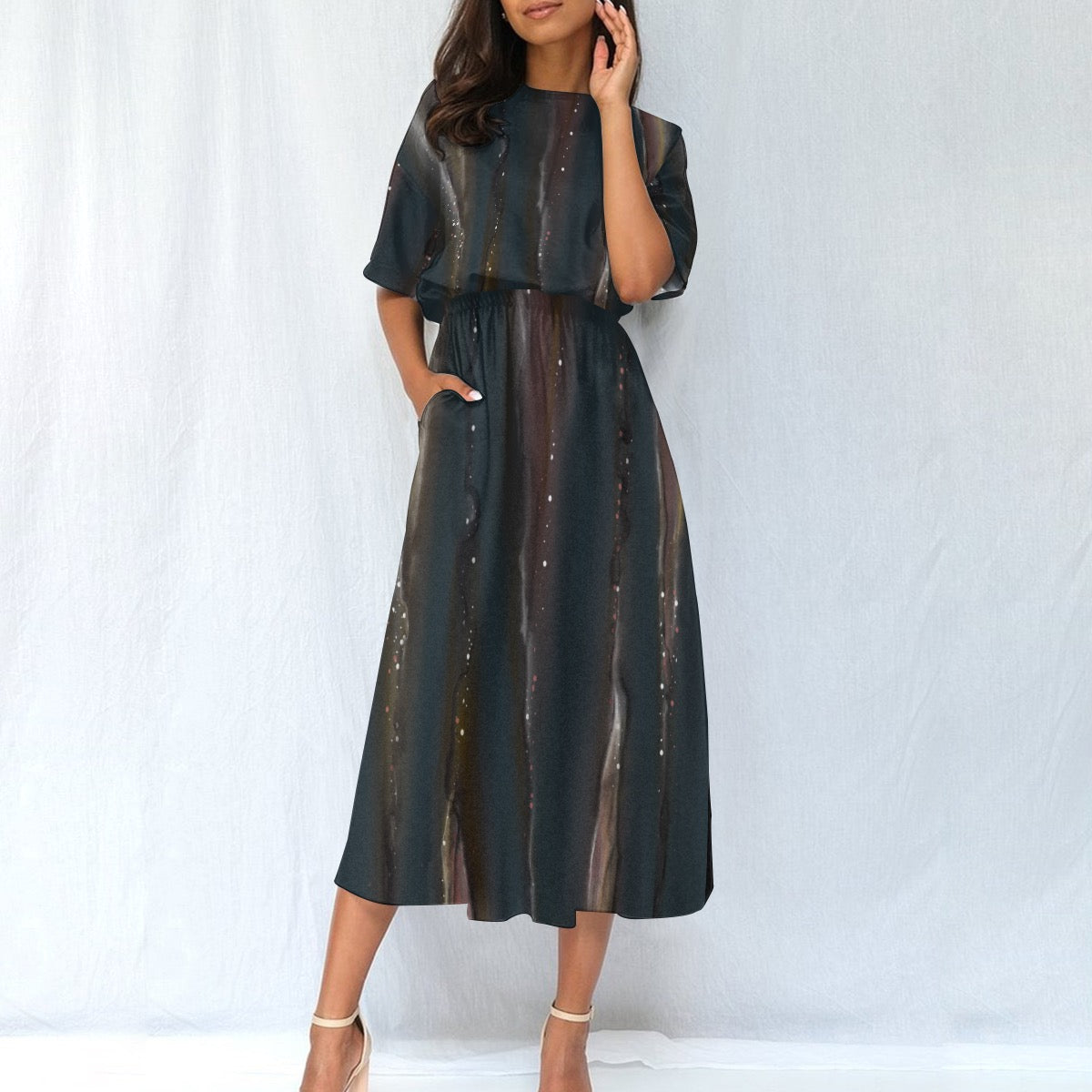 Robe Taille Élastique – Élégance et Confort au Quotidien