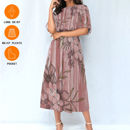 All-Over Print Women's Elastic Waist Dress