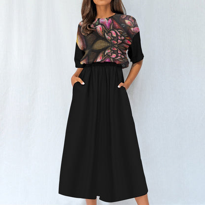 Robe Taille Élastique – Élégance et Confort au Quotidien