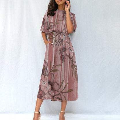 All-Over Print Women's Elastic Waist Dress