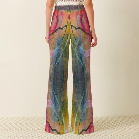 Pantalon large taille haute pour femme – Look chic et décontracté