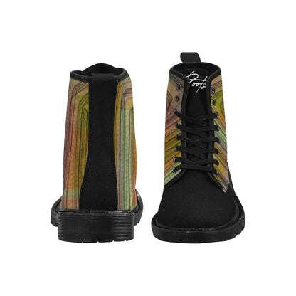 Rainbow 2 Bottes à lacets en toile pour homme (Noir)
