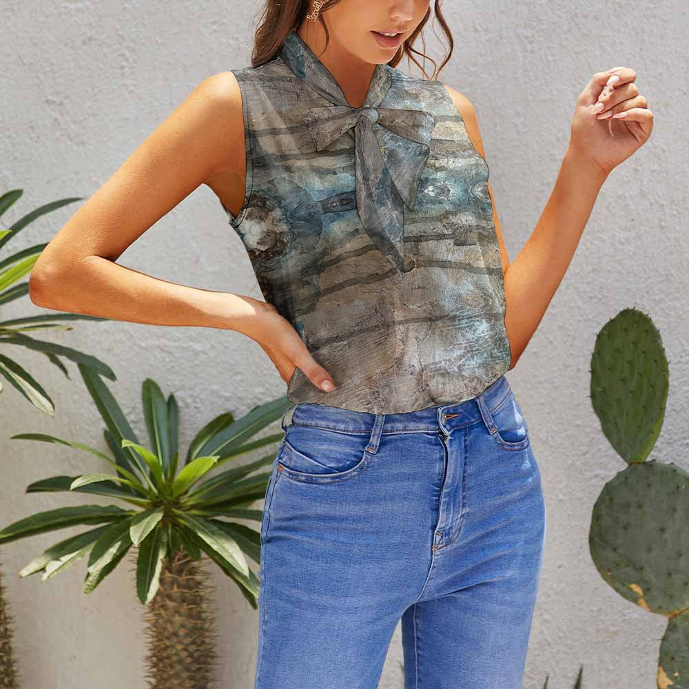 Débardeur Femme Élégant à Nœud – Top Sans Manches Chic & Confortable
