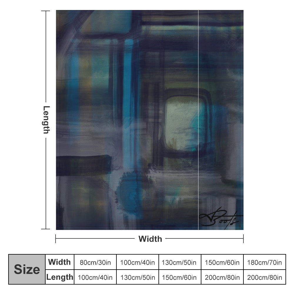 Azure couverture en flanelle ultra douce