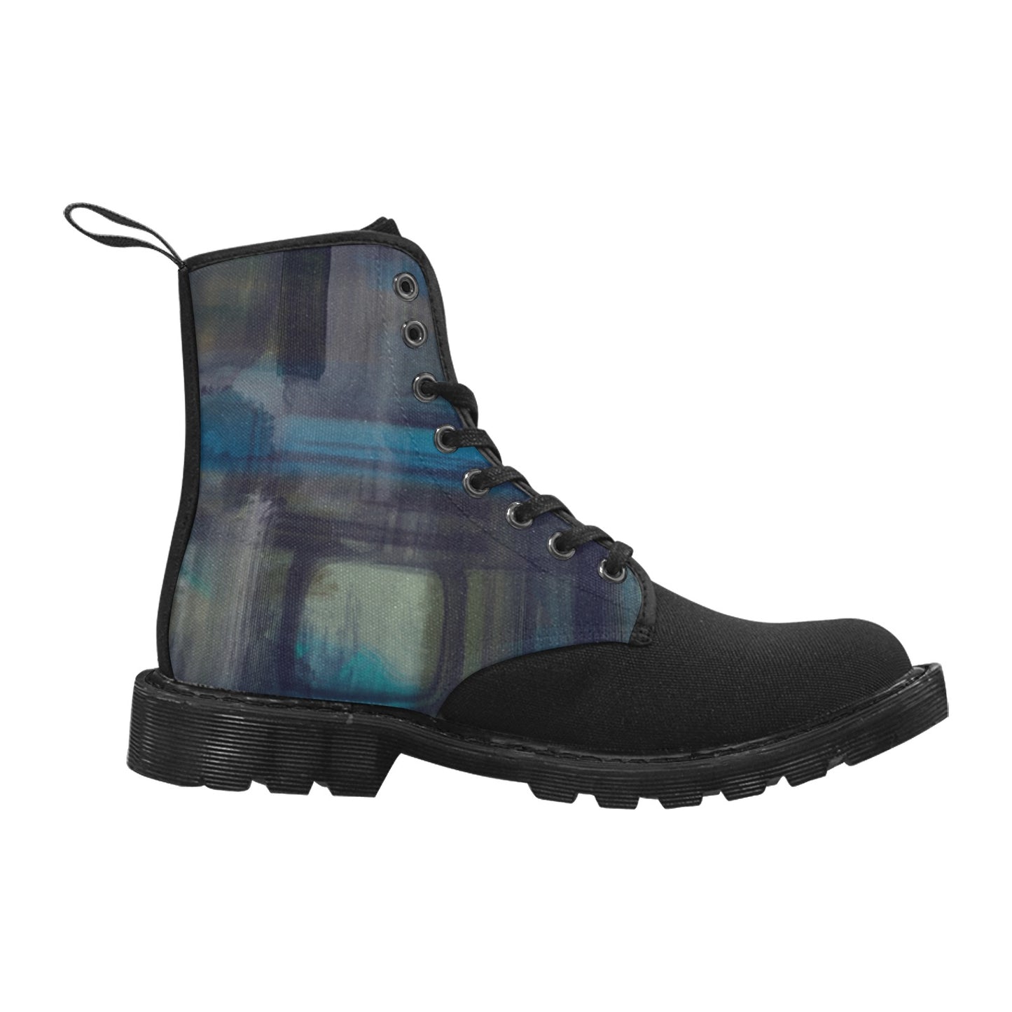 Azure 2 Bottes à lacets en toile pour homme (Noir)