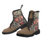 Solène - Bottes en toile à lacets pour femmes (Noir)