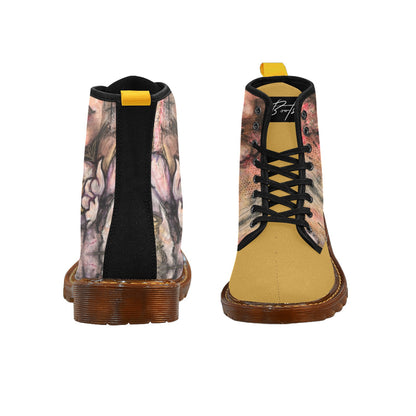 Zaharaa - Bottes en toile à lacets pour femmes