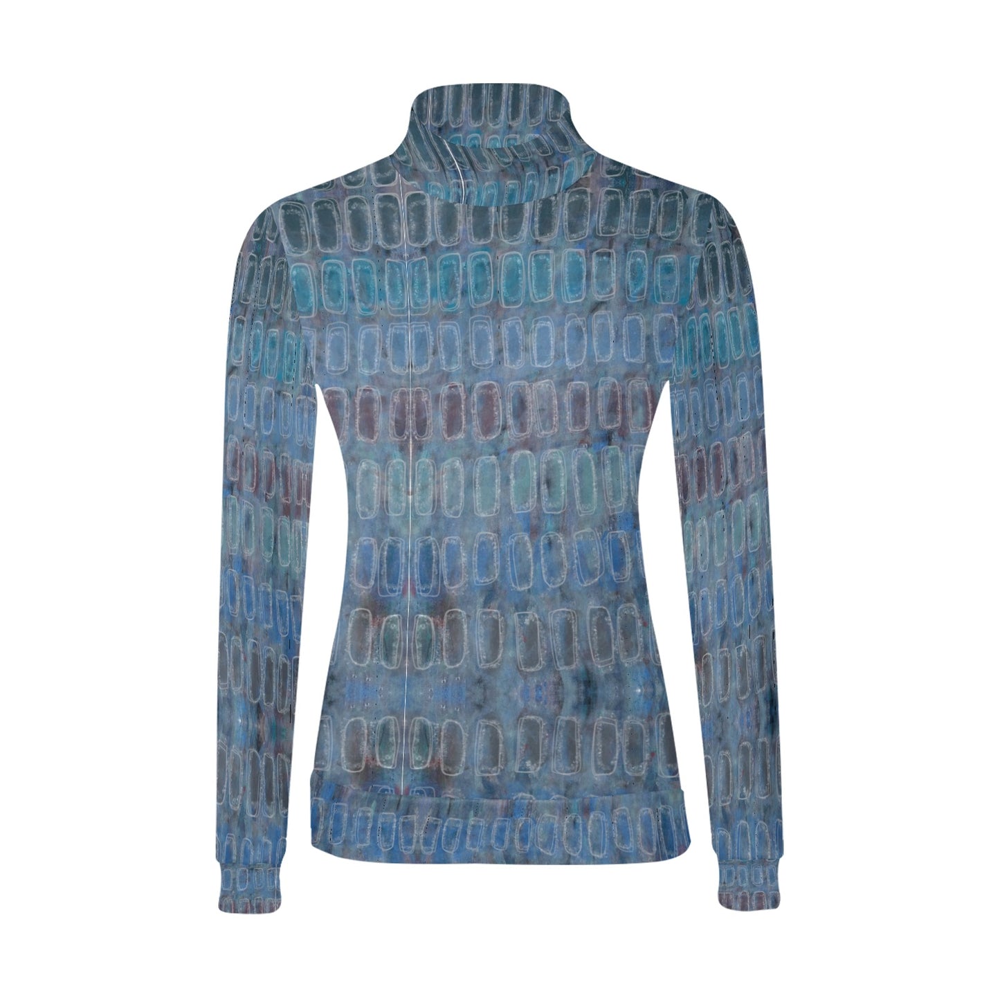 Chandail à col montant imprimé – Élégance et confort réunis 💫 OCÉAN