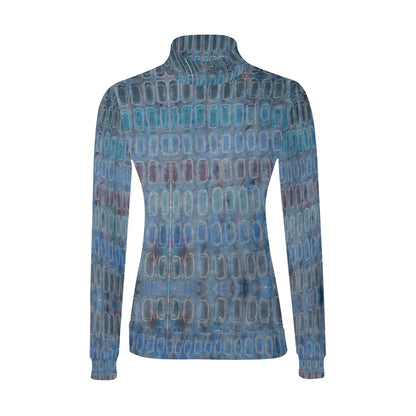 Chandail à col montant imprimé – Élégance et confort réunis 💫 OCÉAN