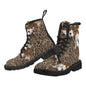 LéoCow - Bottes en toile à lacets pour Hommes (Noir)
