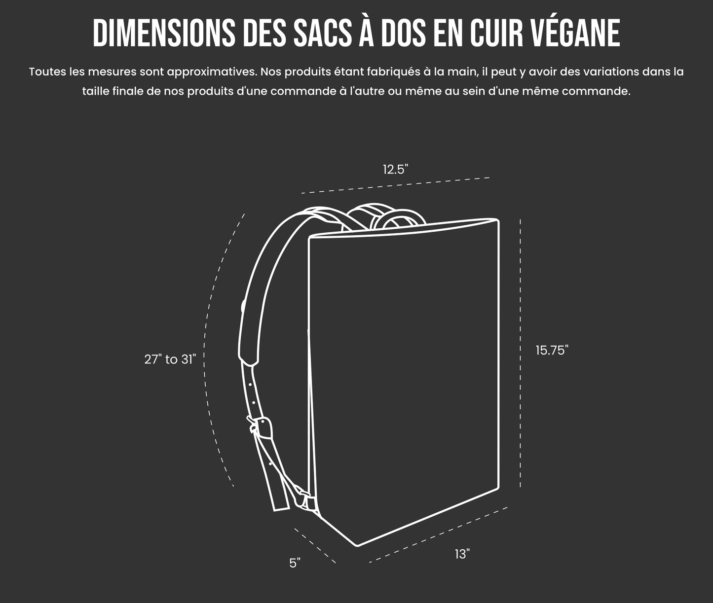 Leilani Sac à dos en cuir végane ⚜️