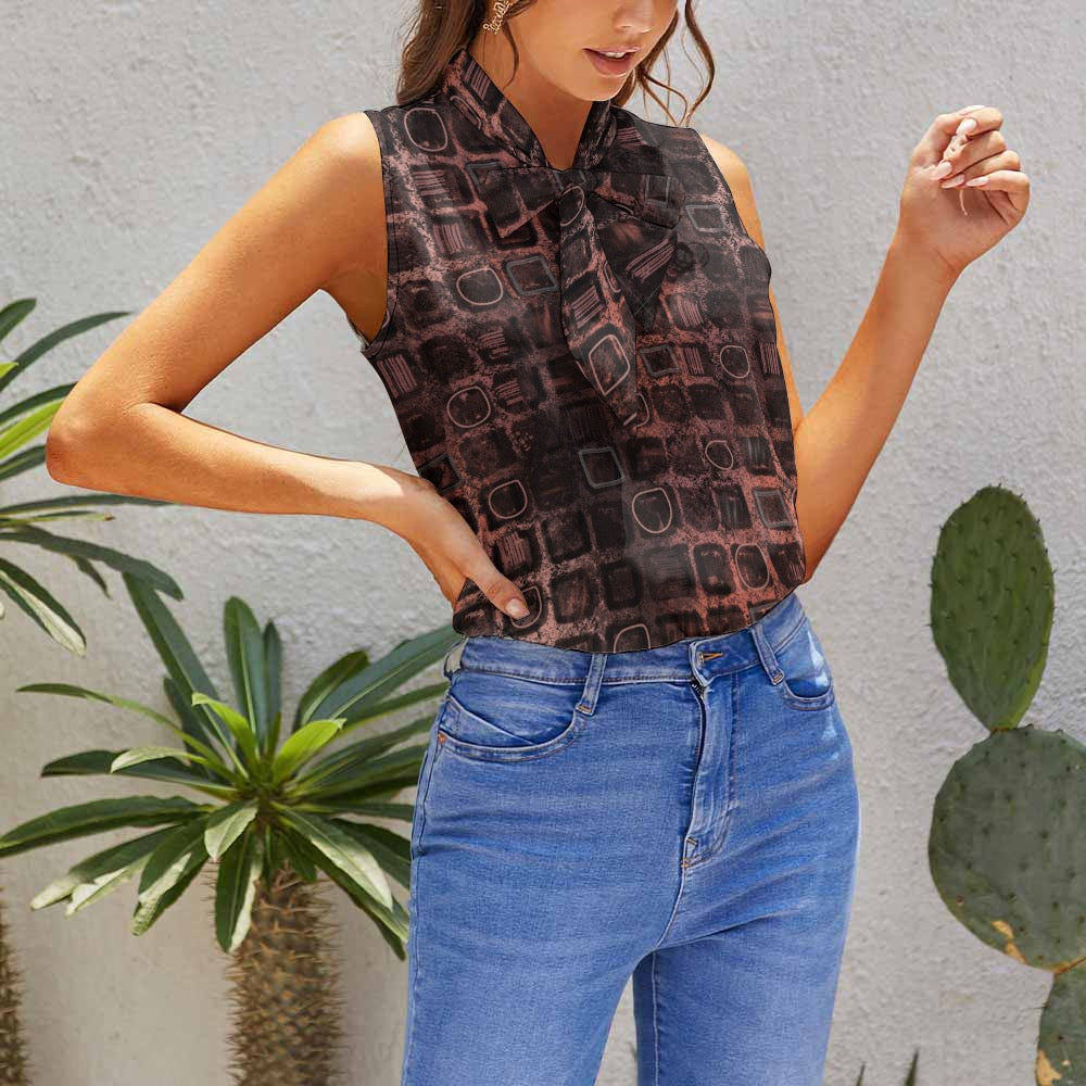 Débardeur Femme Élégant à Nœud – Top Sans Manches Chic & Confortable