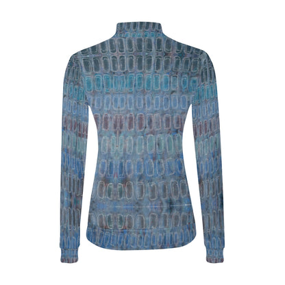 Chandail à col montant imprimé – Élégance et confort réunis 💫 OCÉAN