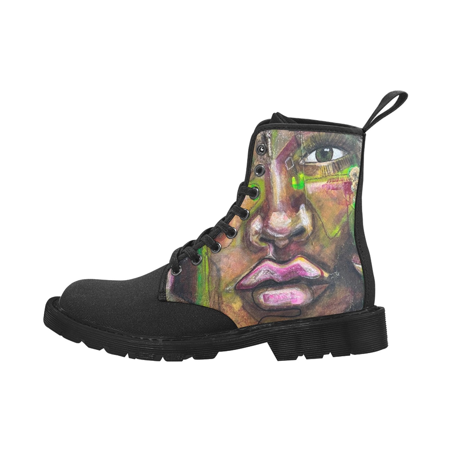 Dalia 2 Bottes en toile à lacets pour femmes (Noir)