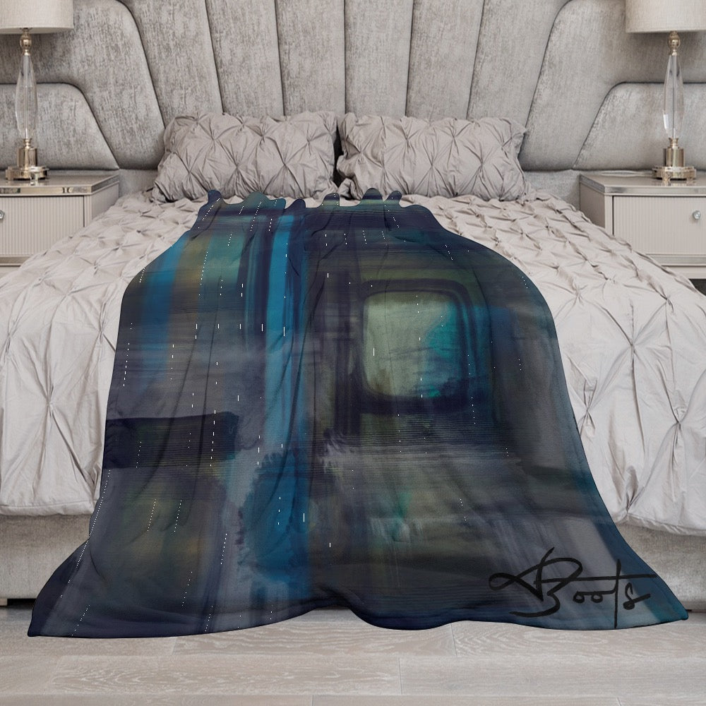 Azure couverture en flanelle ultra douce